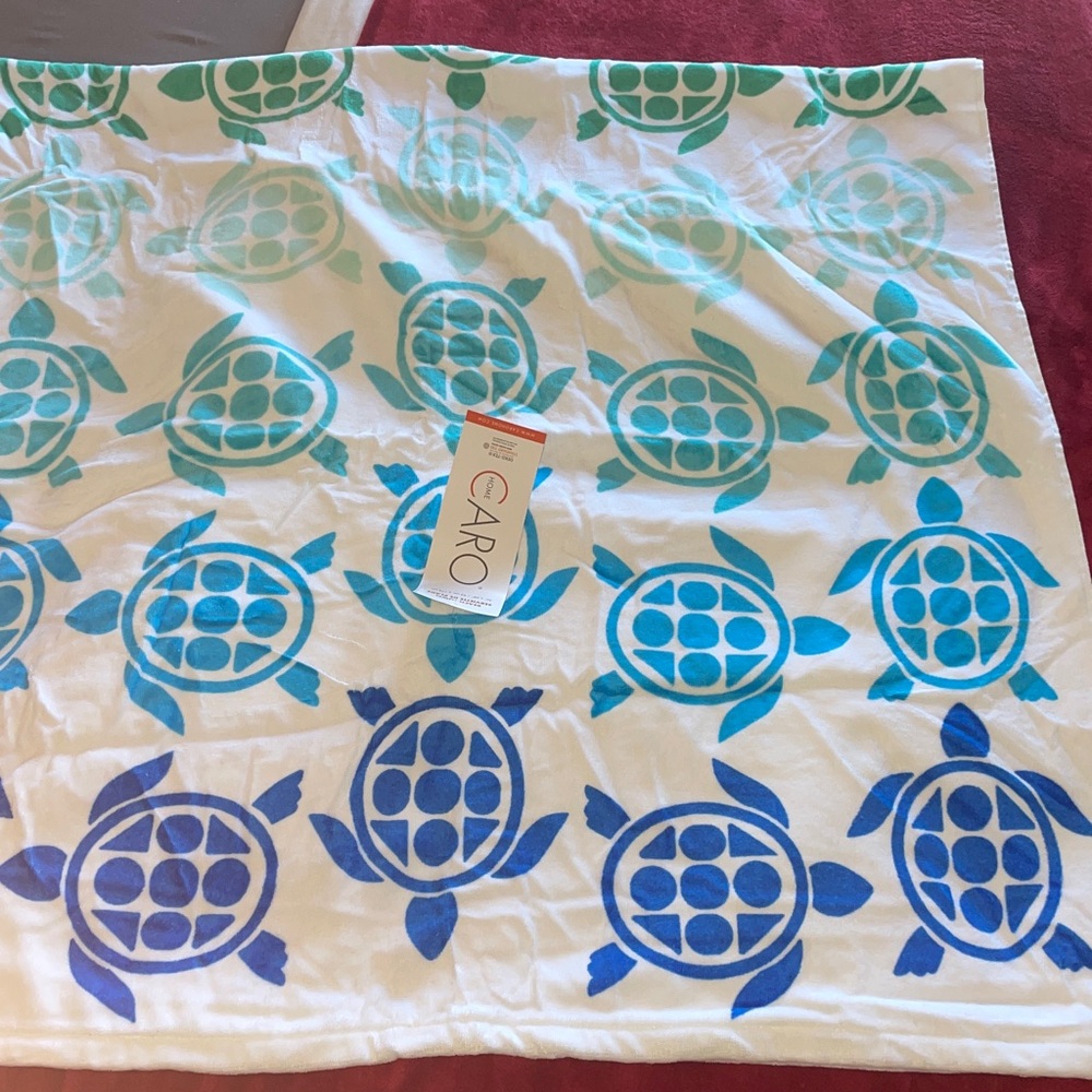 New Colorful Turtle Pattern Beach towel - Picture 4 of 13
